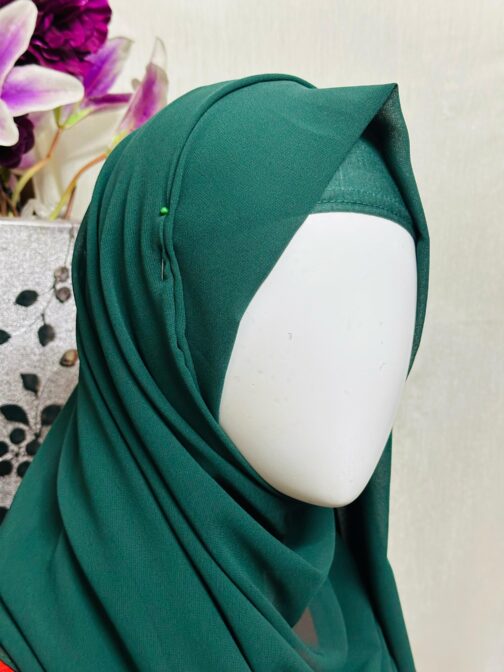 Plain Chiffon Georgette Hijab Stoller Scarf - Image 10