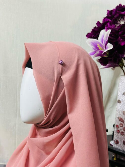 Plain Chiffon Georgette Hijab Stoller Scarf - Image 12