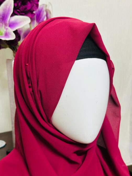 Plain Chiffon Georgette Hijab Stoller Scarf - Image 13