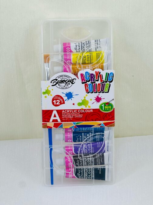 12 Acrylic Paint Acrylic Colours Acrylic Paints Acrylic Paints Set Painting Colors Art Supplies for Artist - Image 2
