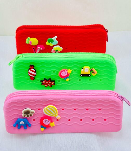 Cute Silicone Pencil Case for Kids - Zipper Pouch & Multi-Use Geometry Box, Soft & Flexible Stationery Organizer with Perfect Gift for Girls & Boys, Trendy School Supplies & Storage - Image 2